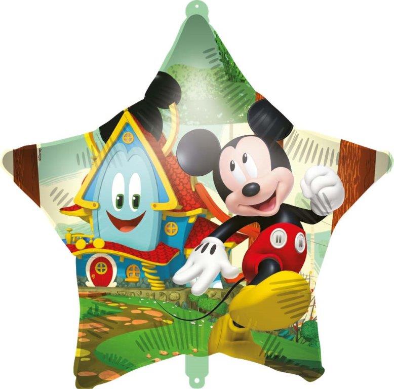 Balão Foil 18" Mickey Mouse Estrela com Peso Decorata Party