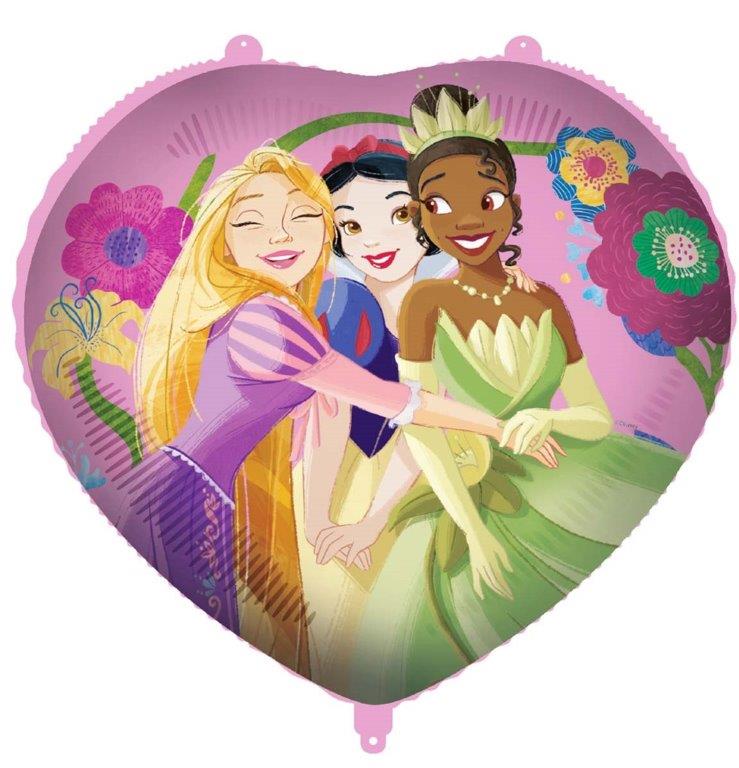 Globo de foil con peso de corazón de princesa Disney de 18