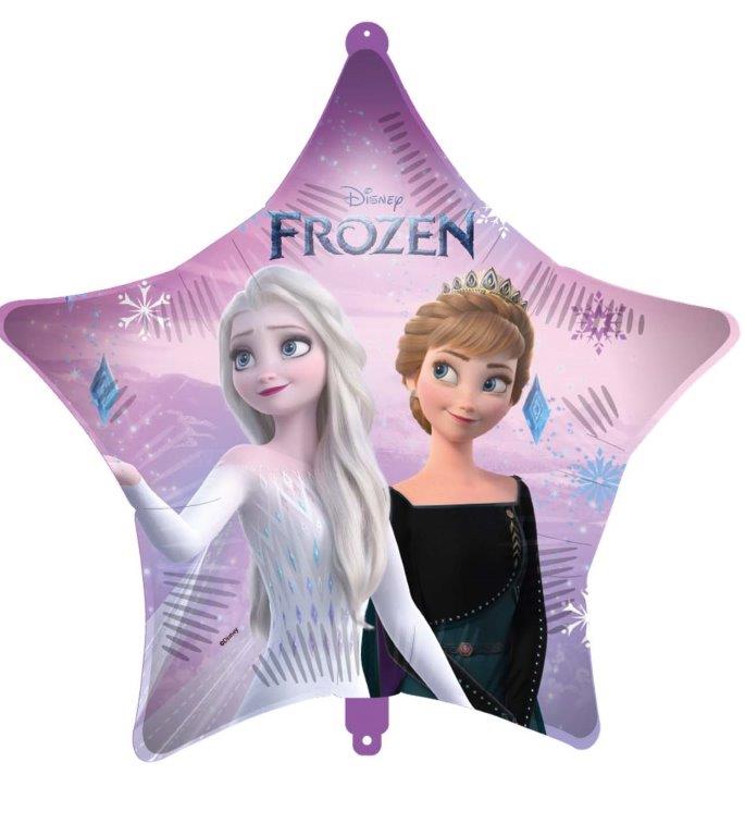 Globo de foil con estrella Anna y Elsa de 18