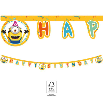 Guirnalda de happy birthday Minions