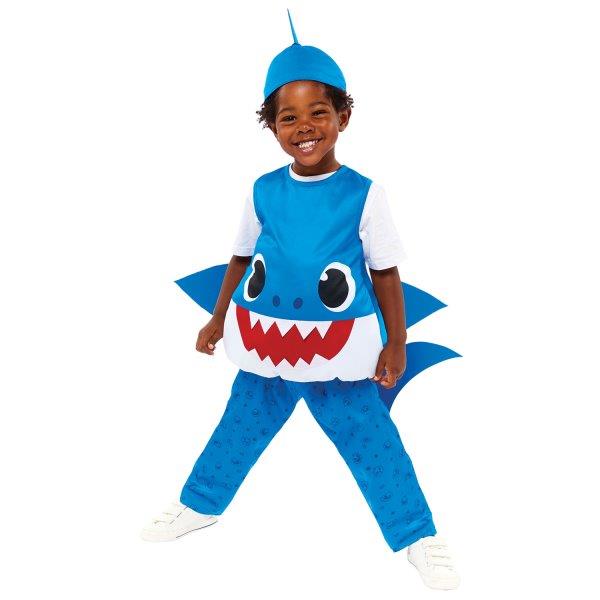 Disfraz de Carnaval de Tiburón Bebé Azul - 2-3 años