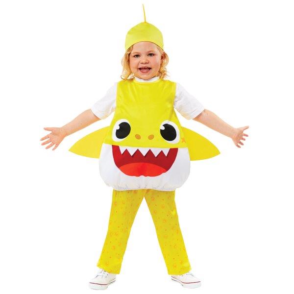 Disfraz de carnaval de tiburón bebé amarillo - 2-3 años
