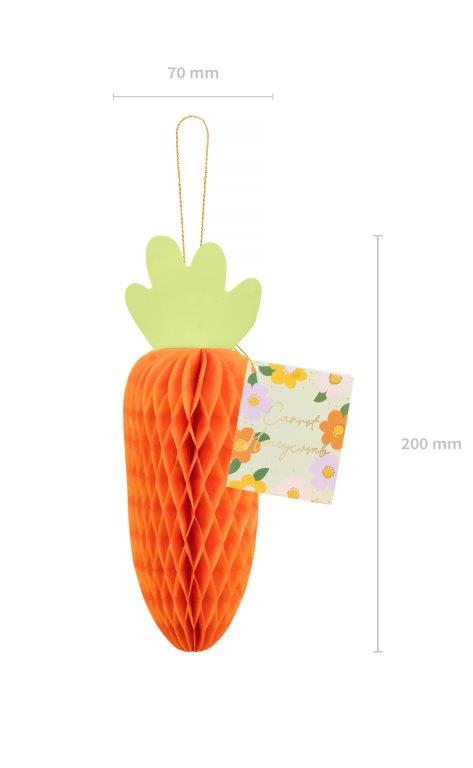 Zanahoria en forma de panal