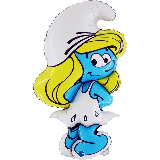 Balão Foil 42" Smurfina - Smurfs Grabo