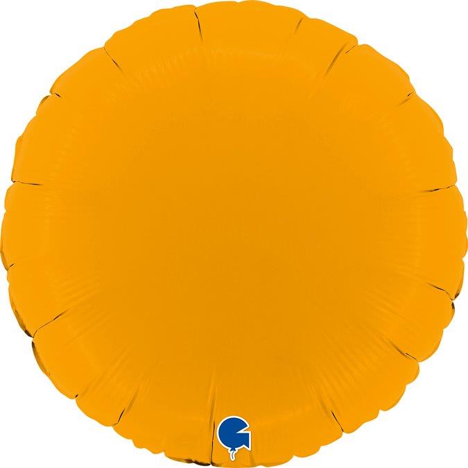 Balão Foil 18" Redondo Matte - Mostarda Grabo