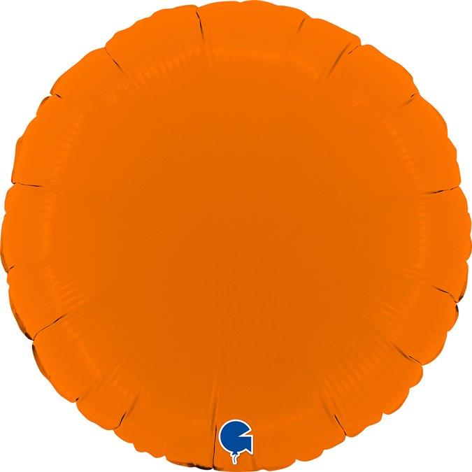 Balão Foil 18" Redondo Matte - Laranja Grabo