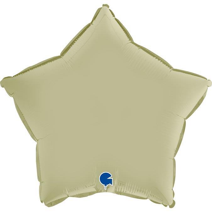 Balão Foil 18" Estrela Satin - Olive Green Grabo