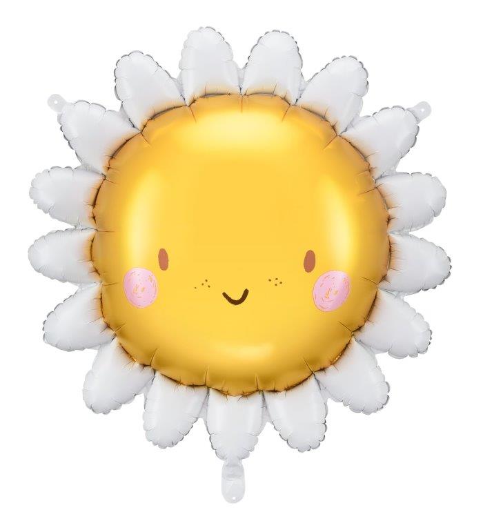 Globo de foil con sol sonriente