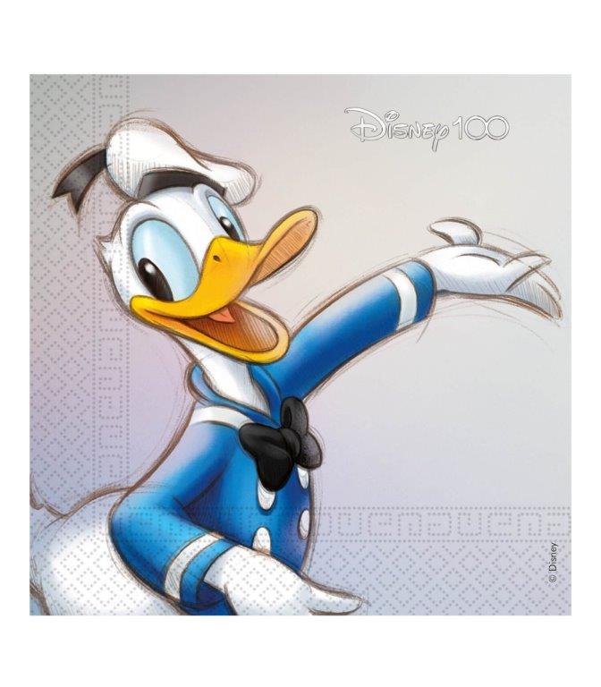 Servilletas Pato Donald Disney 100 Años