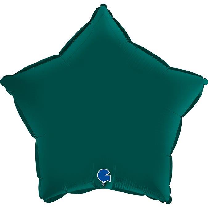 Foil Balloon 18" Star Satin - Emerald Grabo
