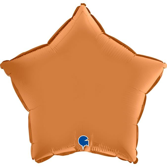Balão Foil 18" Estrela Satin - Caramelo Grabo