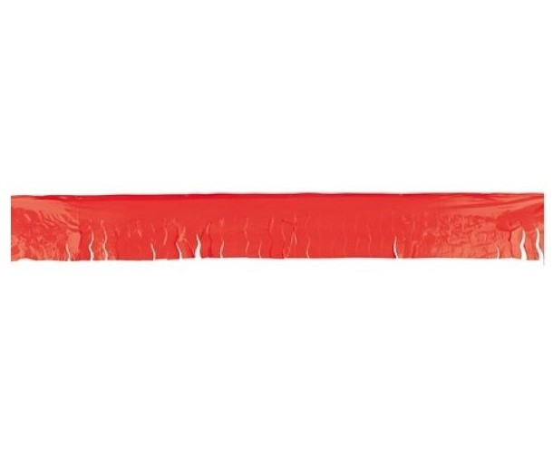 Guirnalda de flecos de plástico - Rojo