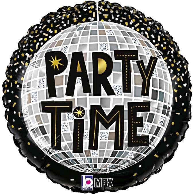 Globo de foil Party Time Disco de 18