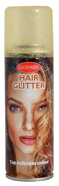 Spray Glitter Ouro para Cabelo e Corpo