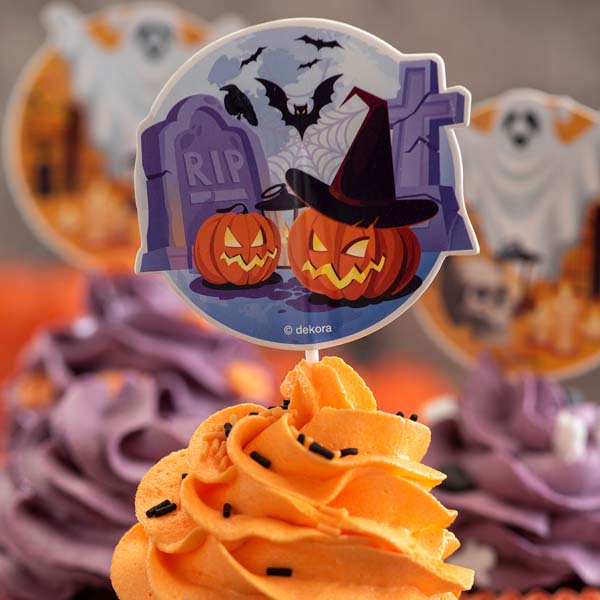 Kit de Decoração para Cupcakes Halloween