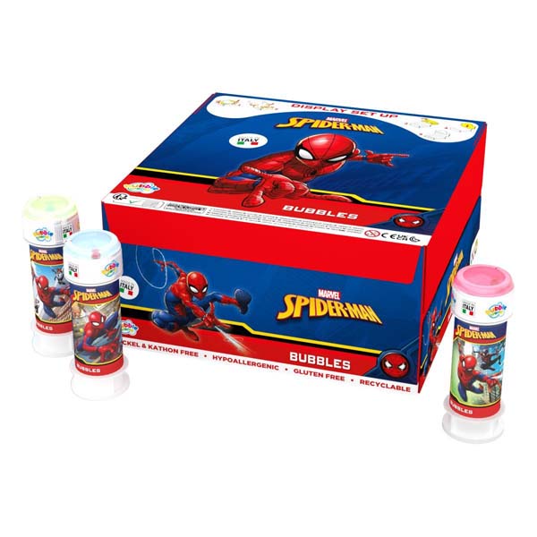 Caja de 36 Pompas de Jabón SpiderMan