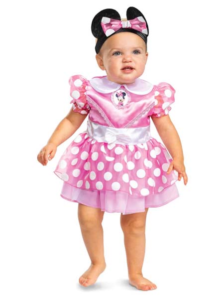 Disfraz rosa de Minnie para bebé - 6-12 meses
