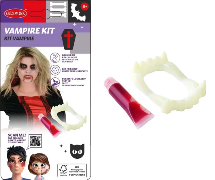 Kit de vampiro de sangre y dientes