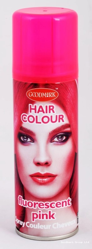 Tinta para Cabelo em Spray Rosa Fluorescente