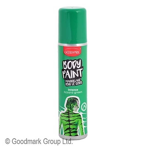 Pintura en aerosol para pintura corporal verde