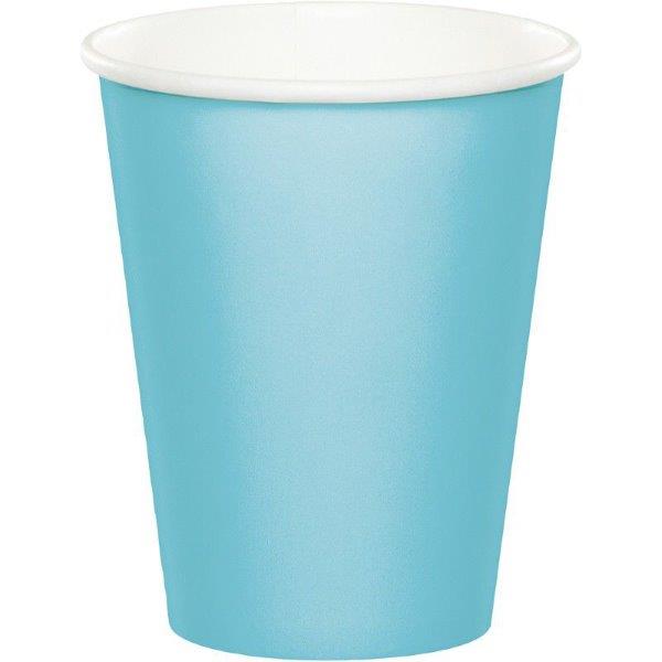 24 Vasos de Cartón - Azul Celeste
