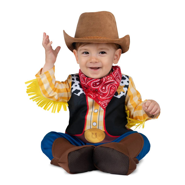 Fato Bebé Cowboy Divertido - 7-12 Meses