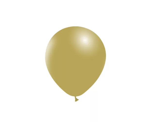 25 Balões 14cm Pastel - Mostarda