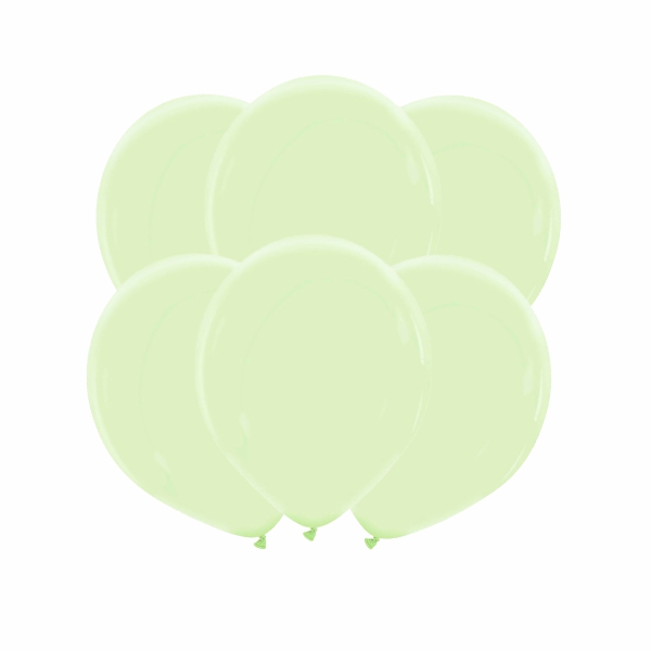 6 Balões 32cm Natural - Chá Verde XiZ Party Supplies
