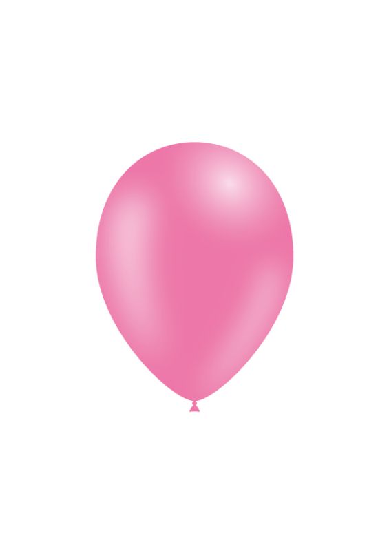 25 Balões 14cm Pastel - Rosa