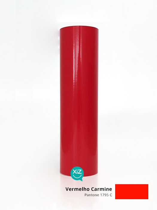 Vinil Mactac Brilho 8200 30cm x 5m - Vermelho Carmine