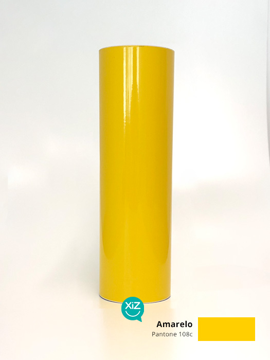 Vinil Mactac Brilho 8200 30cm x 5m - Amarelo