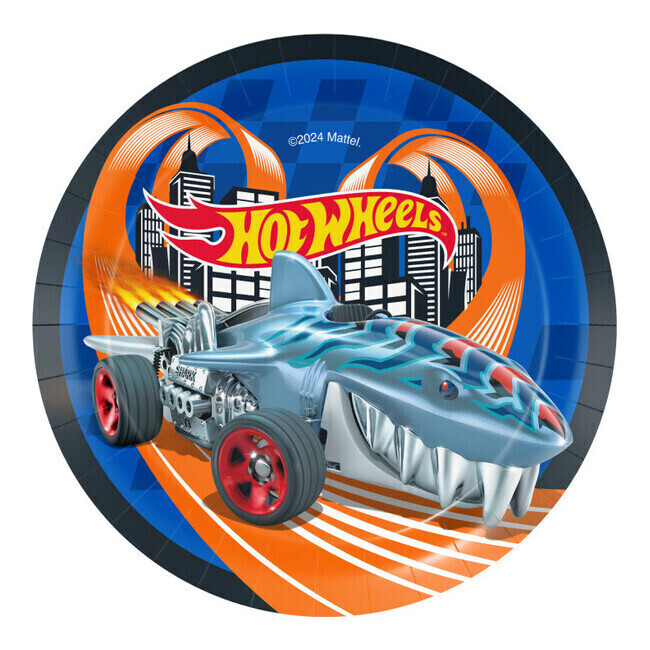 Pratos 18cms Hot Wheels