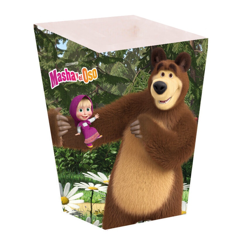 Caixa de Pipocas Masha e o Urso