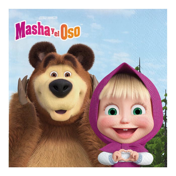 Guardanapos Masha e o Urso