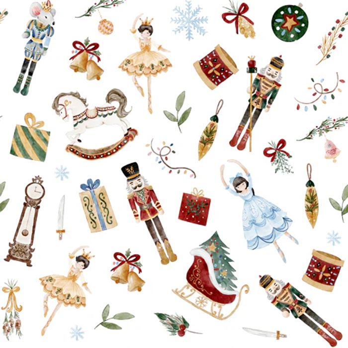 Guardanapos Quebra-Nozes e Bailarinas