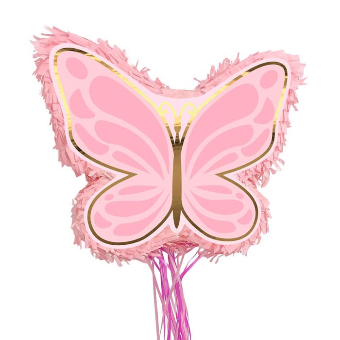 Pinhata Borboleta Rosa