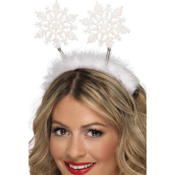Bandolete DISFRAZZES Tiara Com Antenas De Flocos De Neve