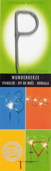 Sparkler 17cm Letra P