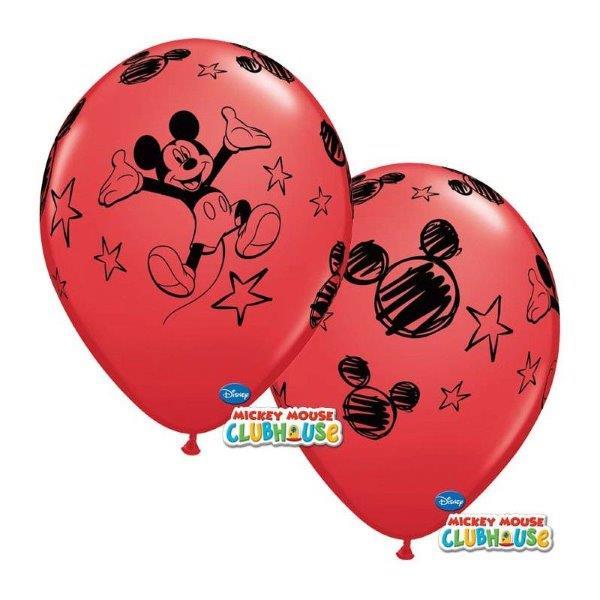 Baloes de Latex Mickey 6 unid