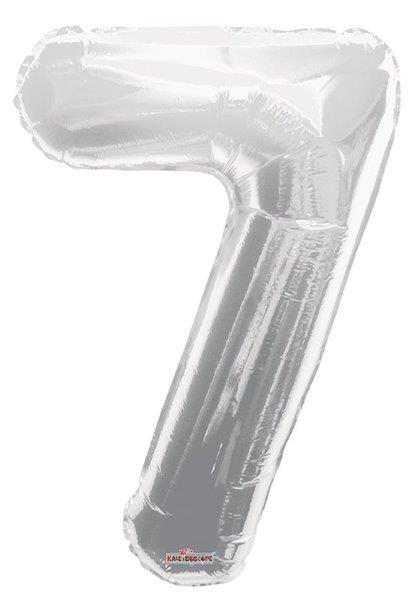 Balão Foil 34' Nº 7 - Prata