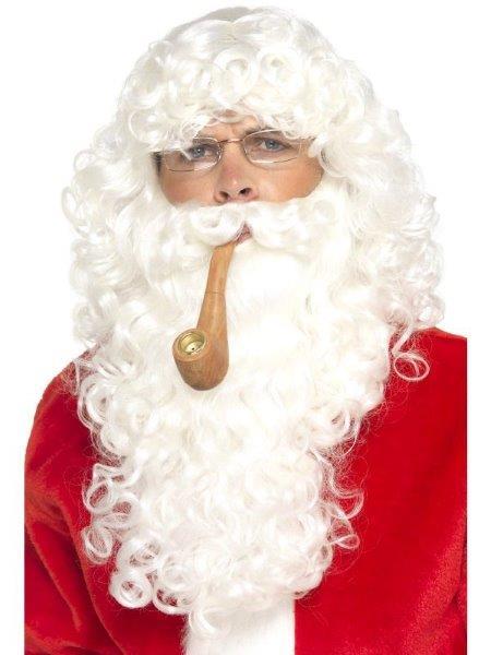 Fato de Homem  Kit De Pai Natal Branco (Tam: Tamanho Único)