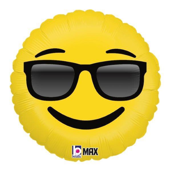 Balão Foil 18 Emoji Sunglasses