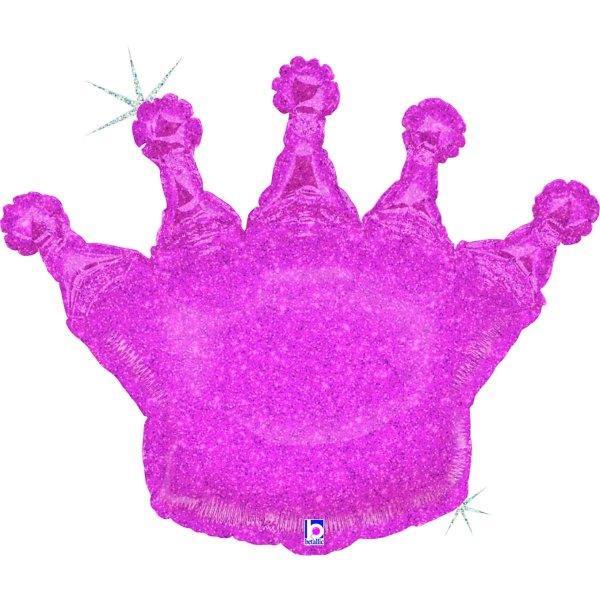 Balão Foil 36 Coroa Rosa