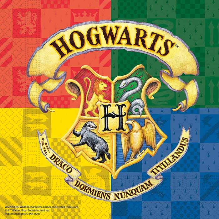 20 Guardanapos Harry Potter Hogwarts