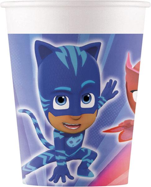 8 Copos Papel PJ Masks WM