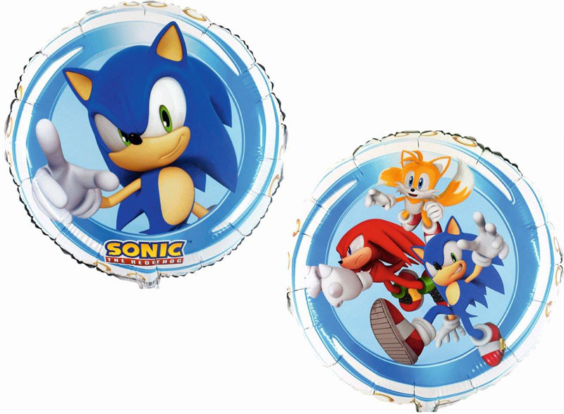 Balão Foil 18' Sonic, Knuckles E Tails