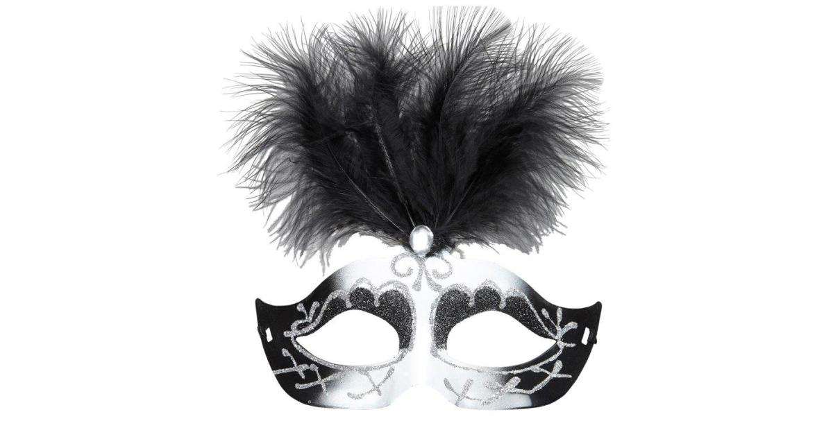 Máscara Carnaval Veneziano Preta