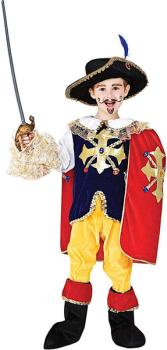Disfraz de Carnaval D" Artagnan - 7 años Veneziano