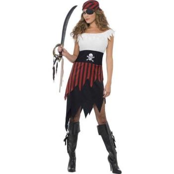 Disfraz Mujer Pirata Económico - Talla S Smiffys