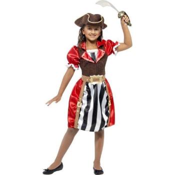 Disfraz Capitán Pirata Niña - Talla S Smiffys